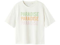 Name It cloud dancer t-shirt med paradise print